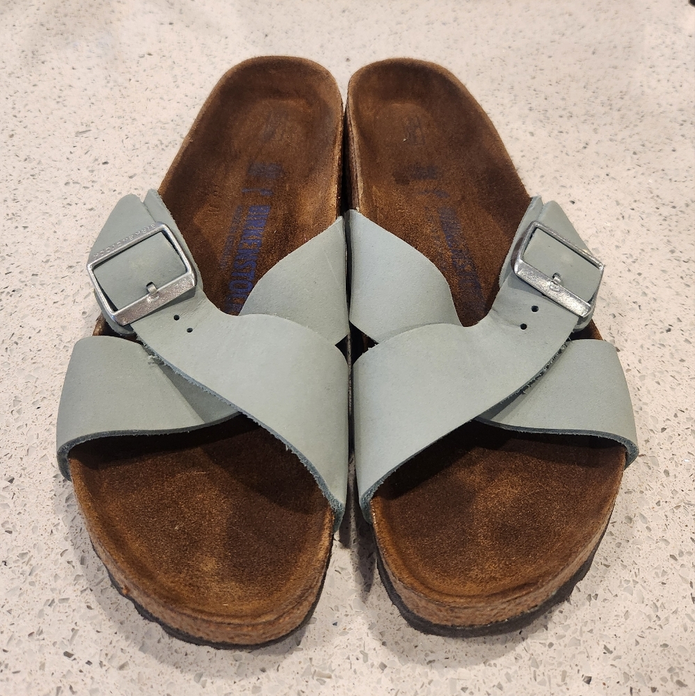 Birkenstock Women's Siena Soft Footbed - Faded Aqua
